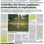 JANV 2008 / Contrôle des fosses septiques : protestation et explications 