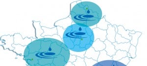 Projection du développement en France : Nord, Nord Est et Nord Ouest.